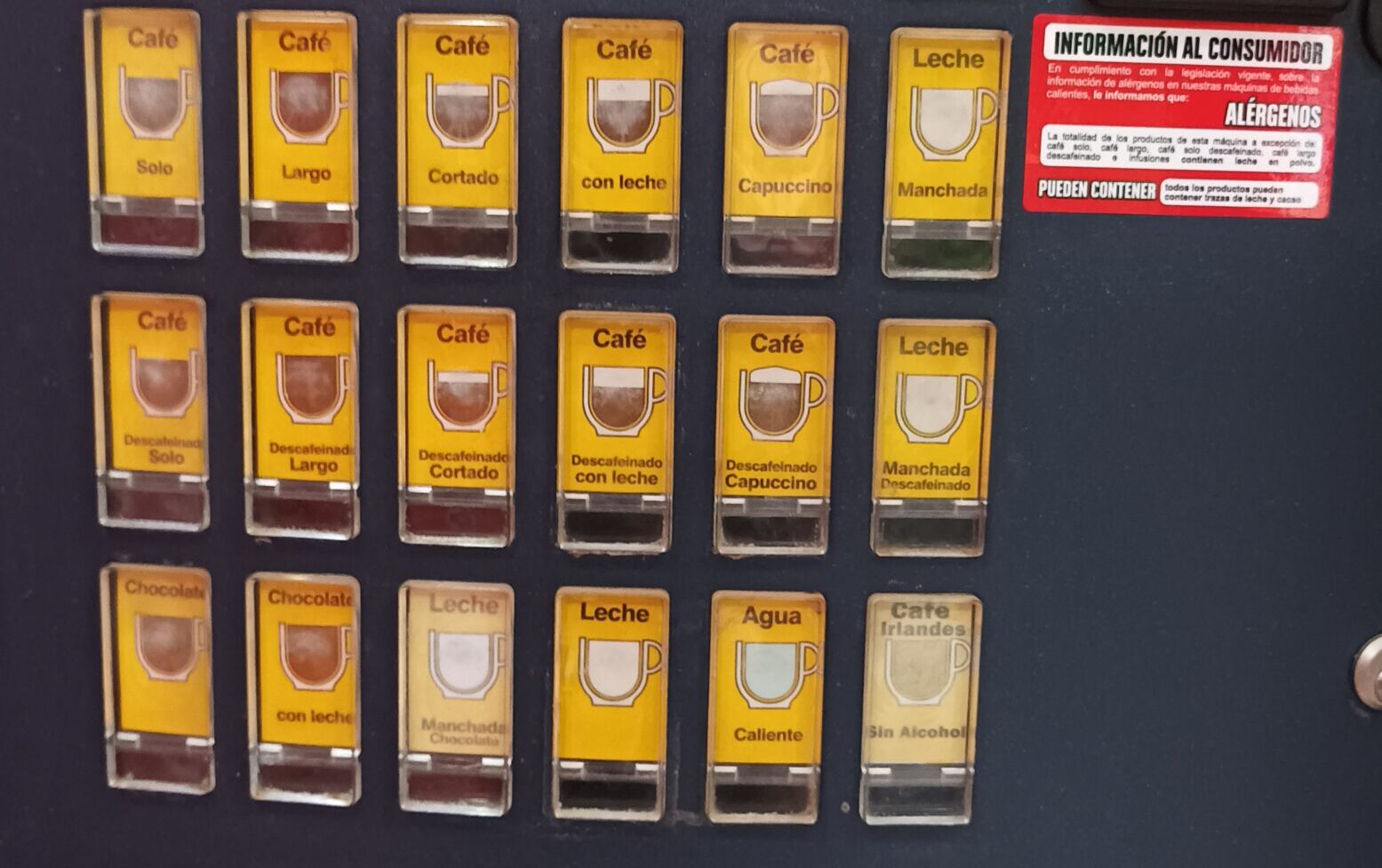 Maquina vending de café